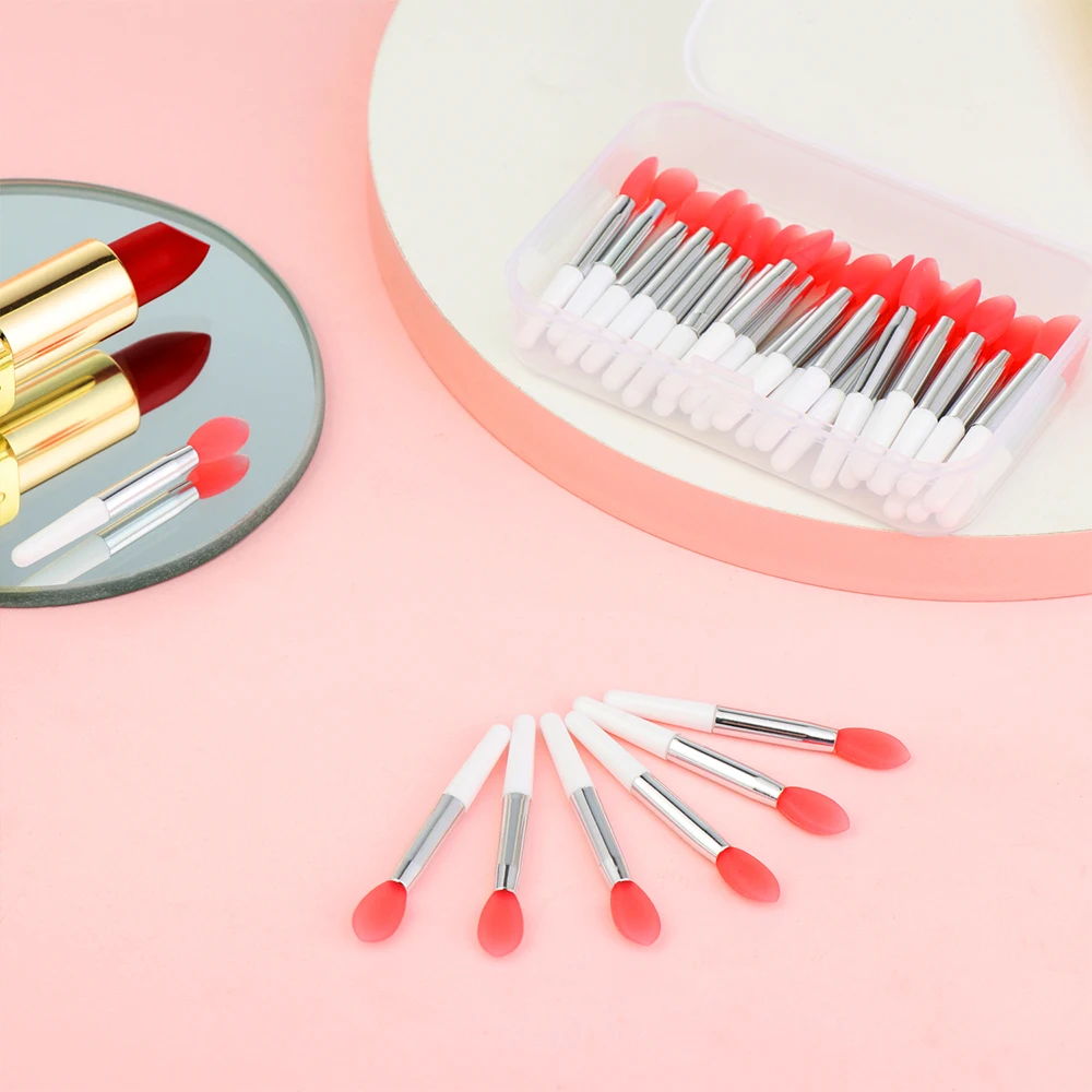 Soft Cosmetic Makeup Silicone Lip Brush Exfoliating Lipstick Brush Lipstick Brush Set Creative