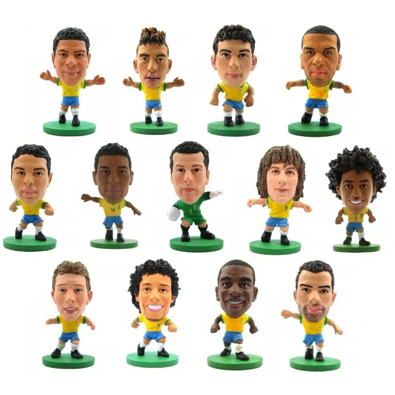 

Soccer Starz Figure Cartoon Sportsman Doll Allen Iverson Dirk Nowitzki LeBron James Kobe Bryant Ornaments Collection Toy