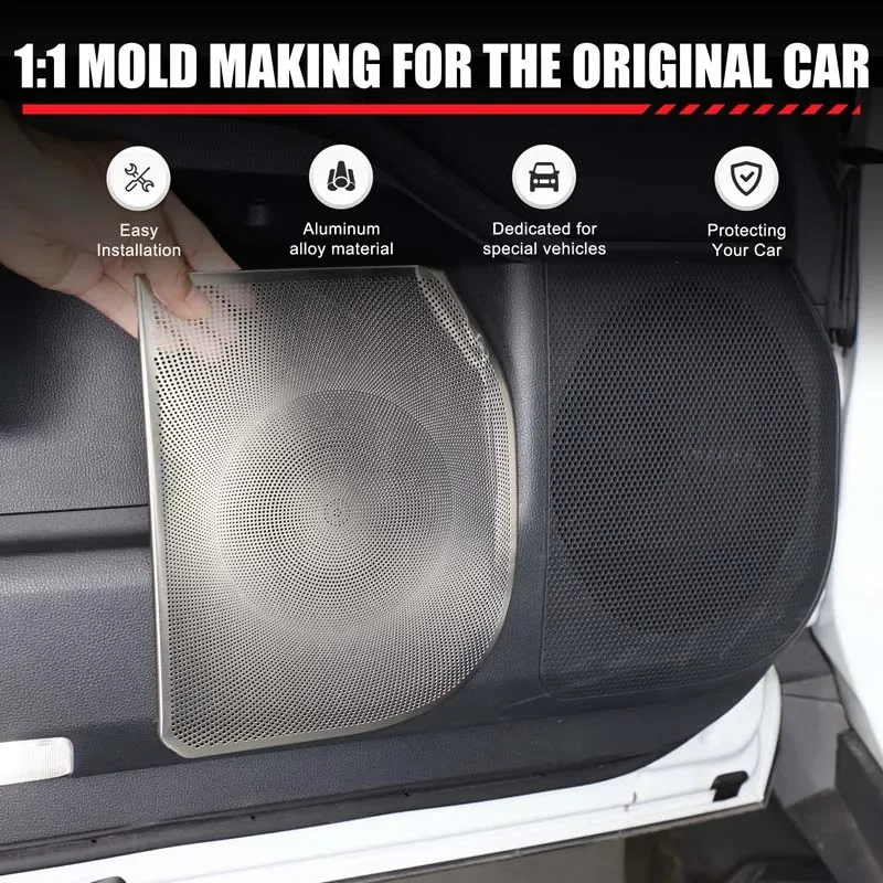 

Gao Ruying For Toyota Land Cruiser Prado 250 LC250 2024-2025 Car Door Horn Cover Decorative Sticker Interior Car Accessories