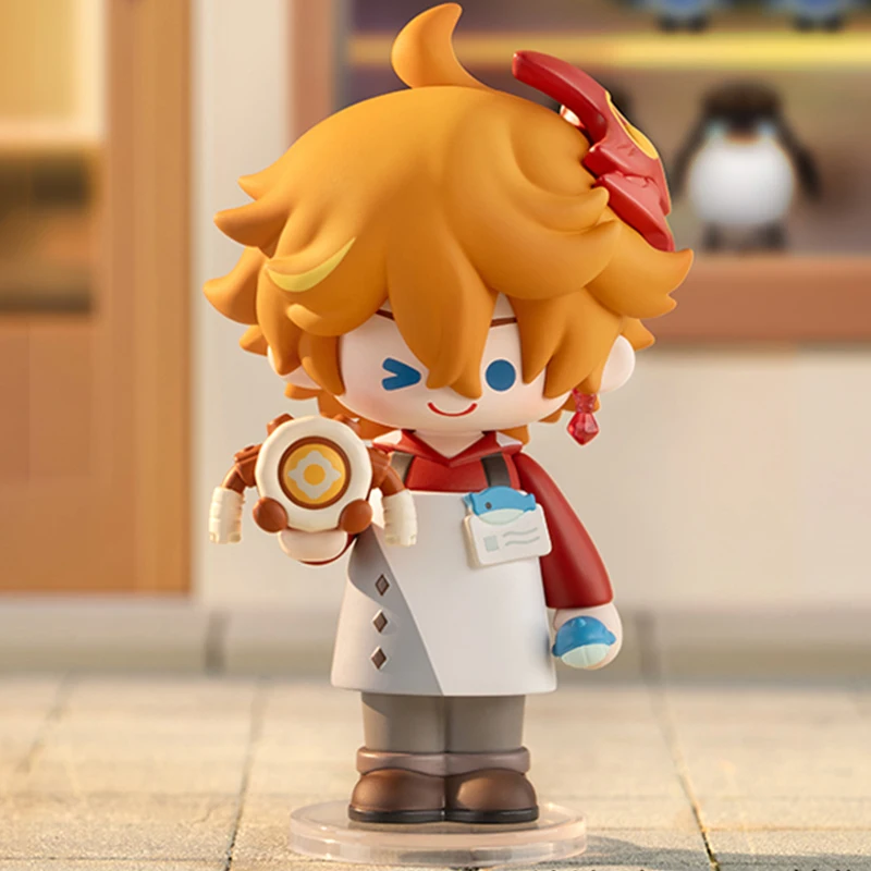 Original genshin impacto animação jogo brinquedos periféricos hutao albedo barbara tartaglia anime modelo de ação figuras coleção