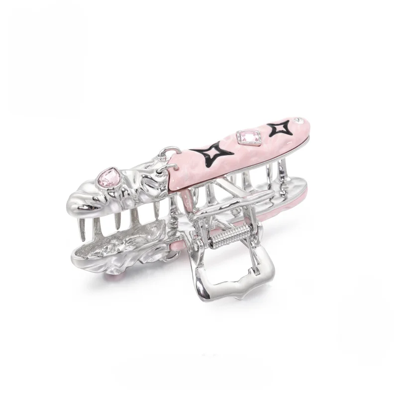 

Graffiti Star Metal Splicing Grab Clip Shark Clip Hair Accessories Long Hairpin Hair Accessories Female