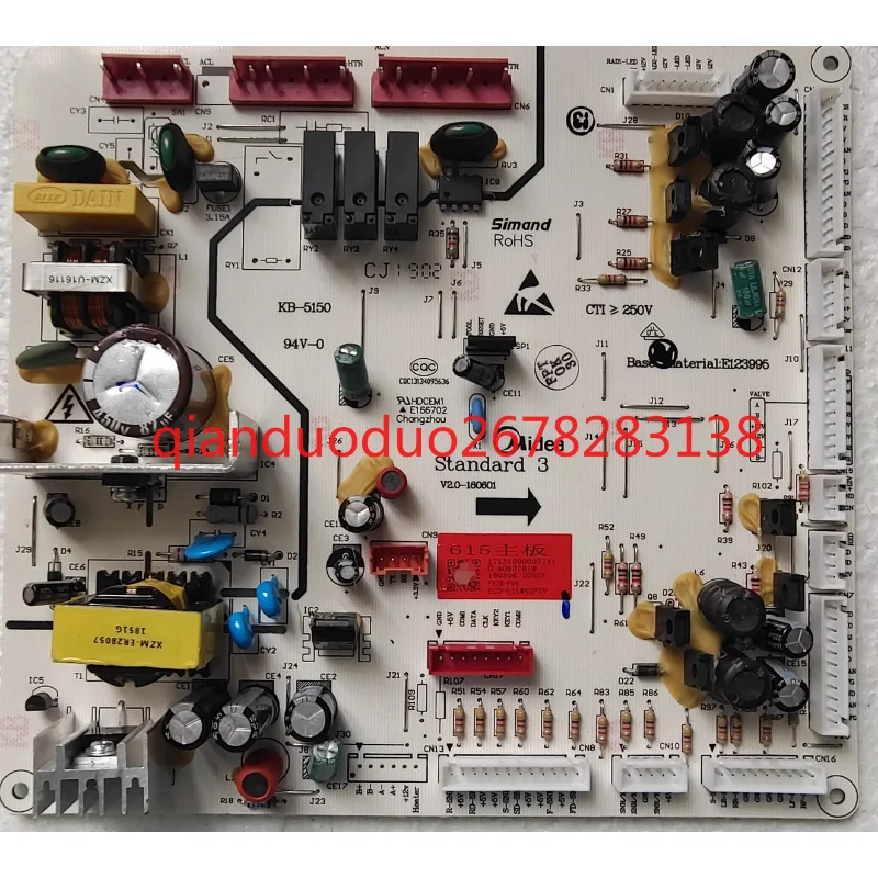 

BCD-615WKGPZV power supply main board is suitable for Midea refrigerator computer board control board 17131000002741