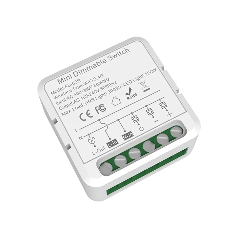 BTLIFE-Tuya Smart Dimmer Switch Module Mini Dimmable Switch Smart Home Automation DIY Breaker APP Remote Control