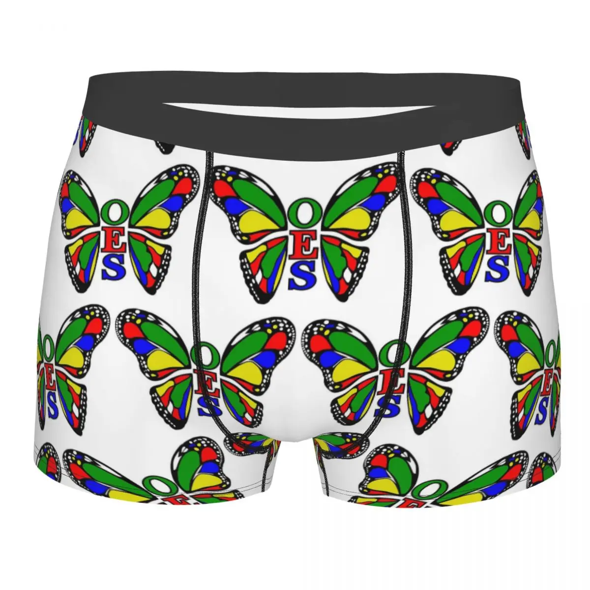 Boxer Underpants Shorts Order Of The Eastern Star Logo OES Panties Men's Ventilate Underwear for Homme Man Boyfriend Gifts