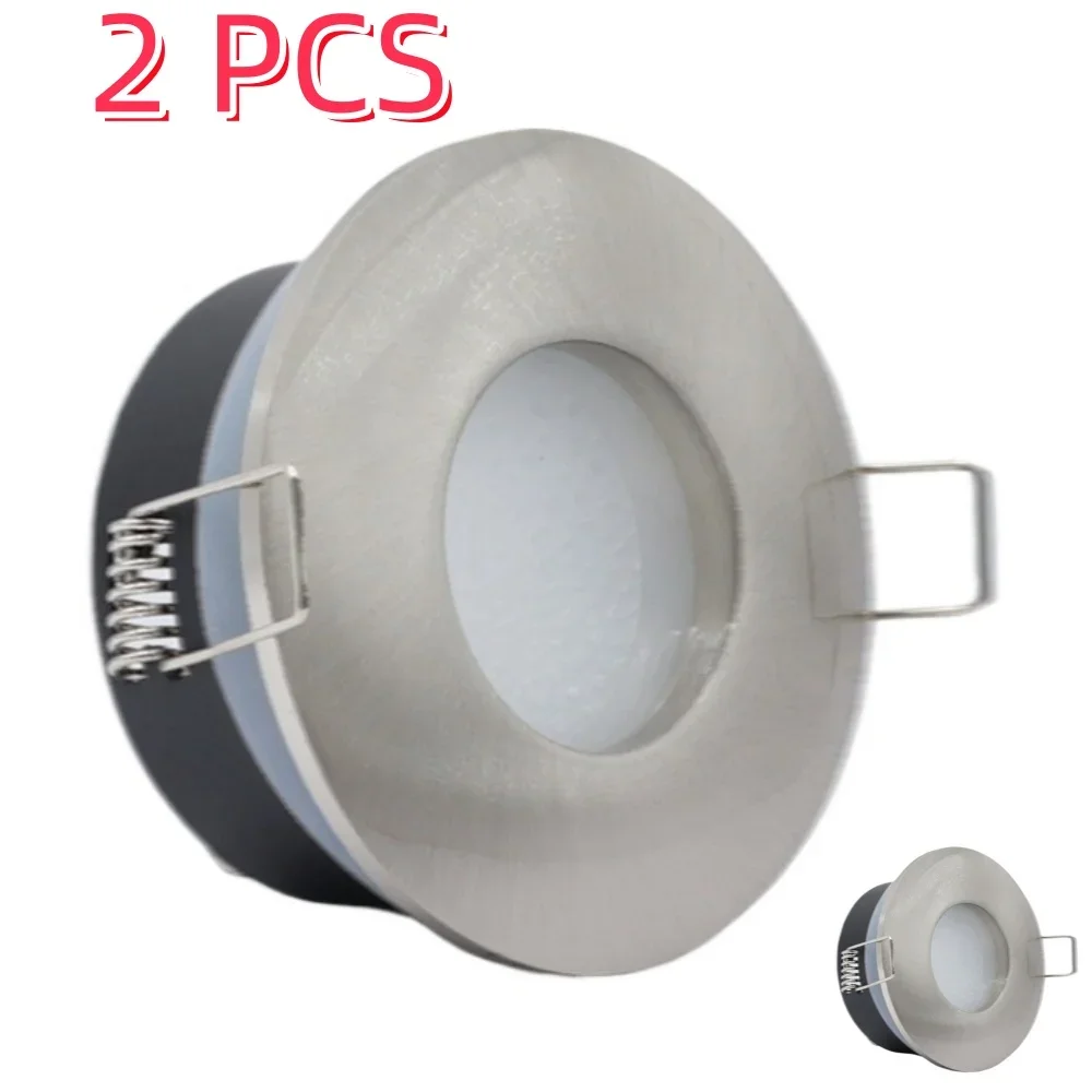 

2pcs round Recessed LED Downlight Mounting Frame Bracket GU10 MR16 Ceiling Lamp Base Socket Spot Lighting Holder Fitting