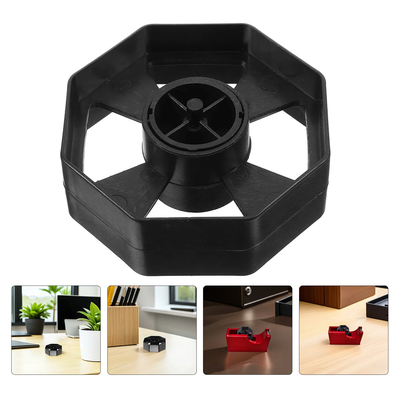 4Sets Tape Dispenser Replacement Wheel Core for Desktop Tape Holder Efficient Operation No Sliding Easy Snap in Installation