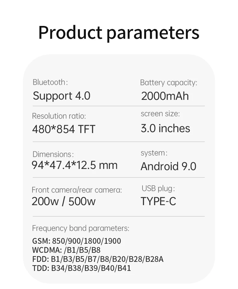 SOYES XS14 PRO 4G Small Smartphone 3.0inch 2GB RAM 16GB ROM Dual SIM MTK Type-C BT4.0 LTE 5MP 2000mAh Android Mini CellPhone
