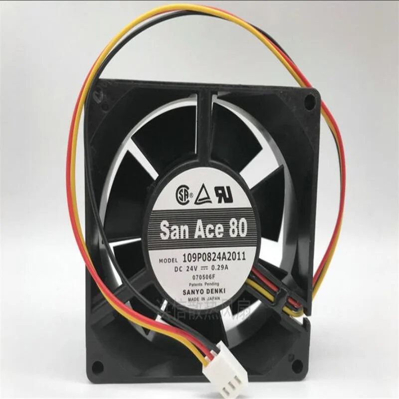 Original  109P0824A2011 8032 24V 0.29A  three-wire inverter cooling fan
