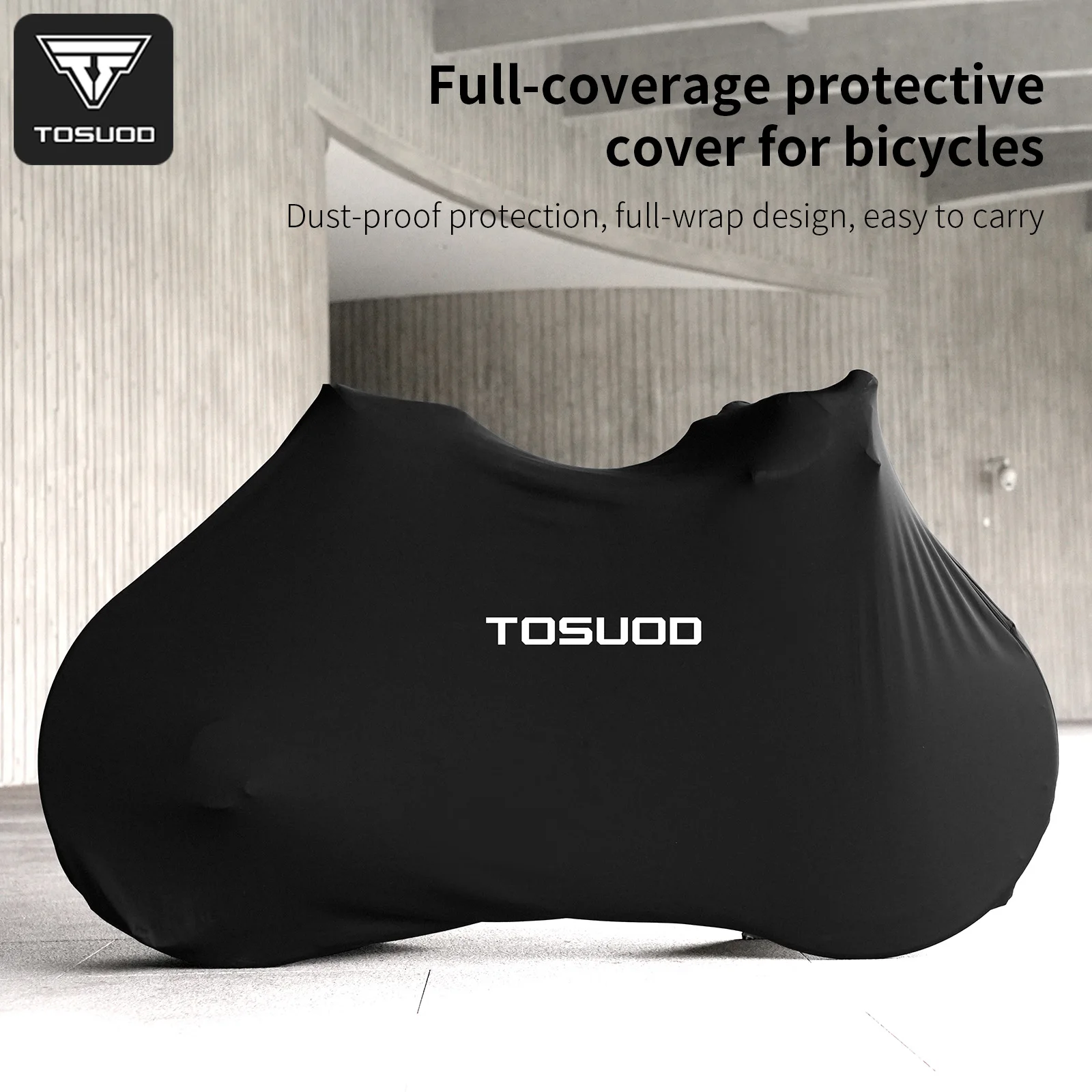 

TOSUOD Bicycle Dustproof Cover All-Inclusive Design High Elastic Large Opening Zipper Bike Cover For MTB Road Bike