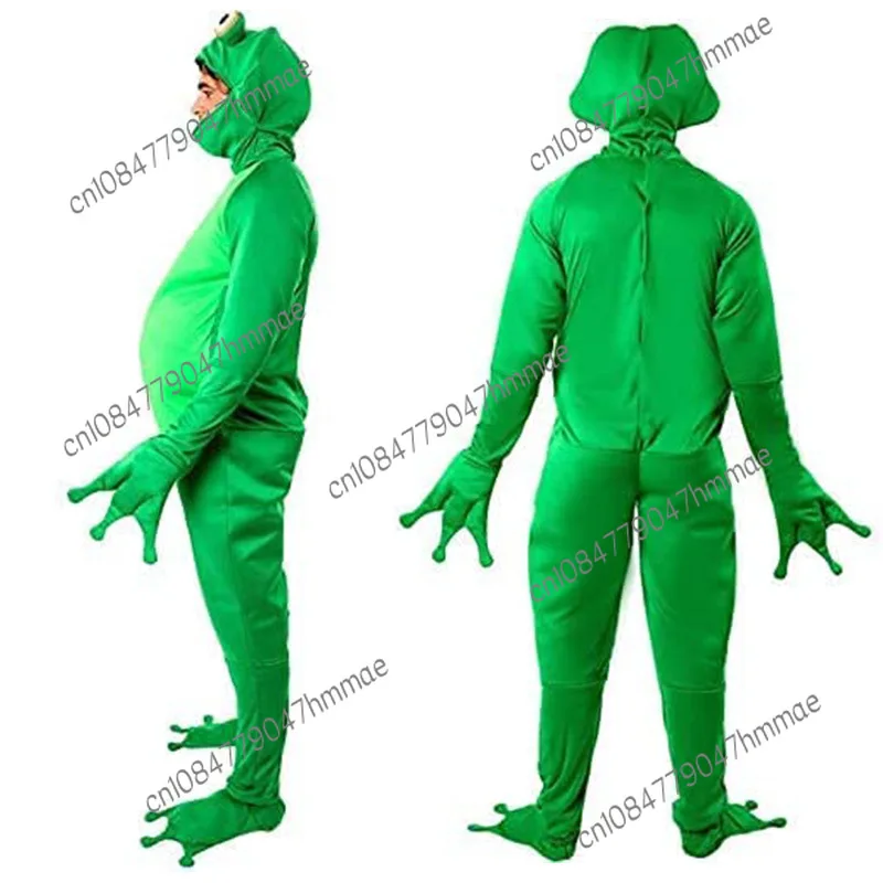 Halloween Cosplay Men's Frog Prince Cosplay Novelty One-piece Adult Animal Party Suit