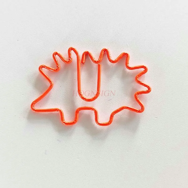 Colorful Hedgehog Paper Clips, Metal Shaped Clips, Animal Paper Clips, 10Pcs