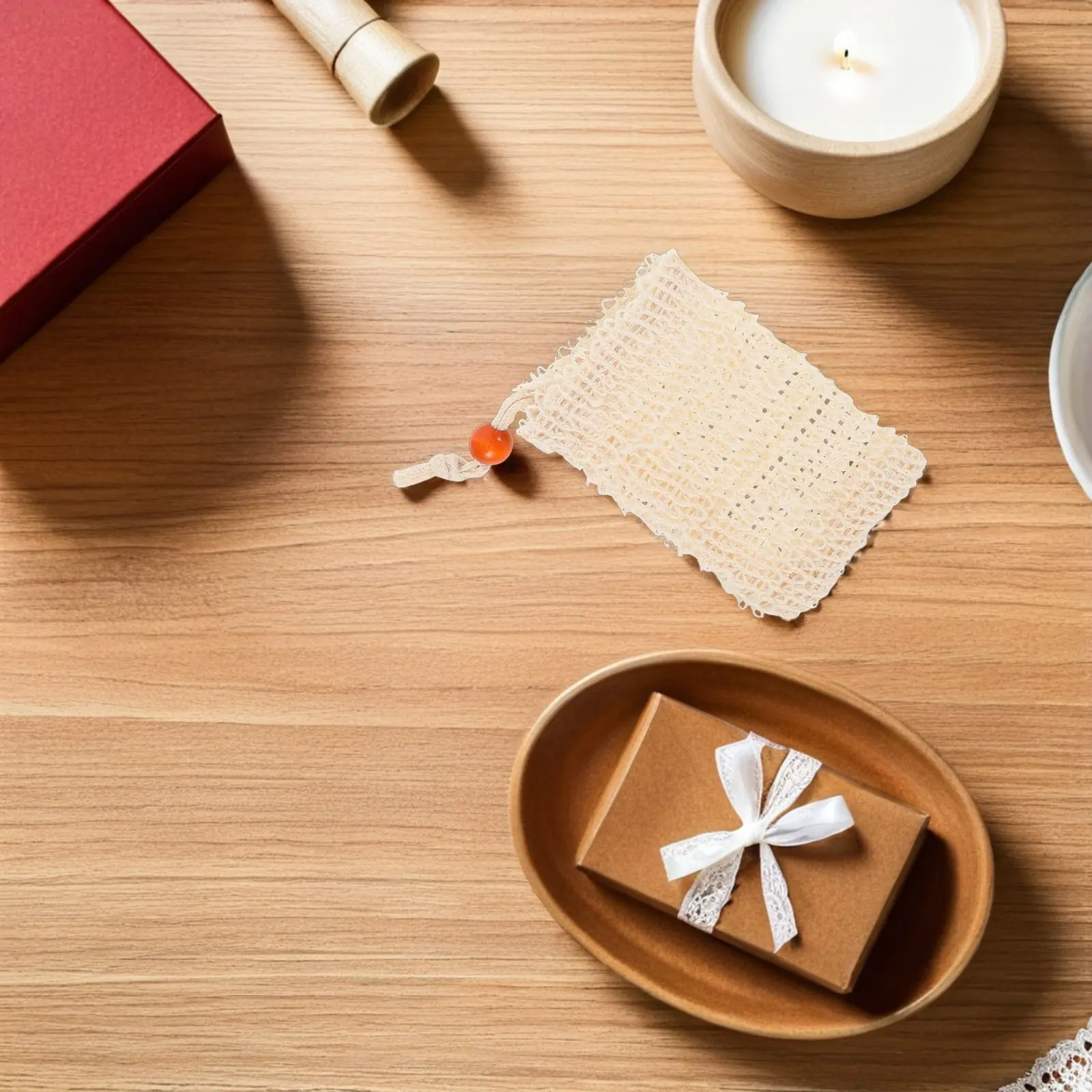 

8Pcs Soap Saver Mesh Bag - Hanging Soap Pouch for Shower with Drawstring - Foaming Net for Body Facial Cleaning Reusable