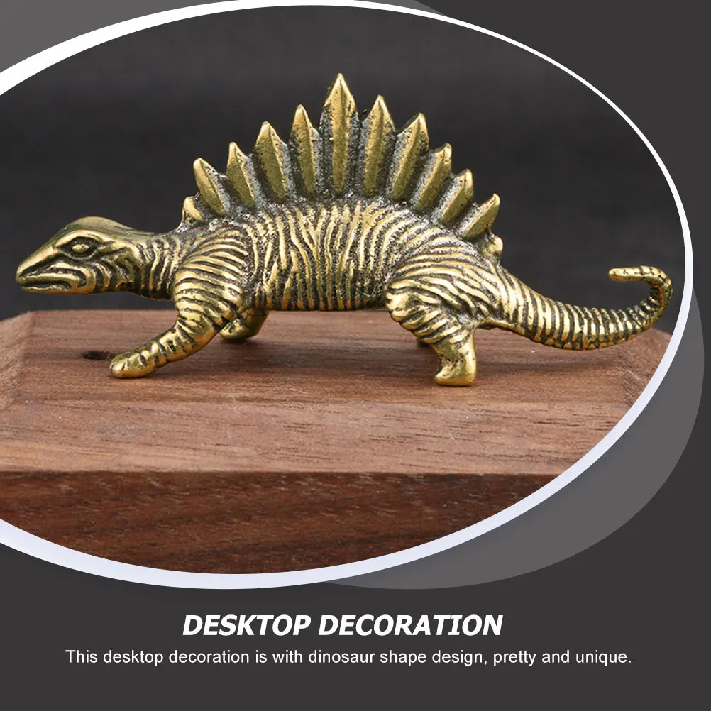 

Mini Brass Dinosaur Premium Metal Desk Ornament Vintage Home Decor Office Decoration Craft Brass Animal Statue For