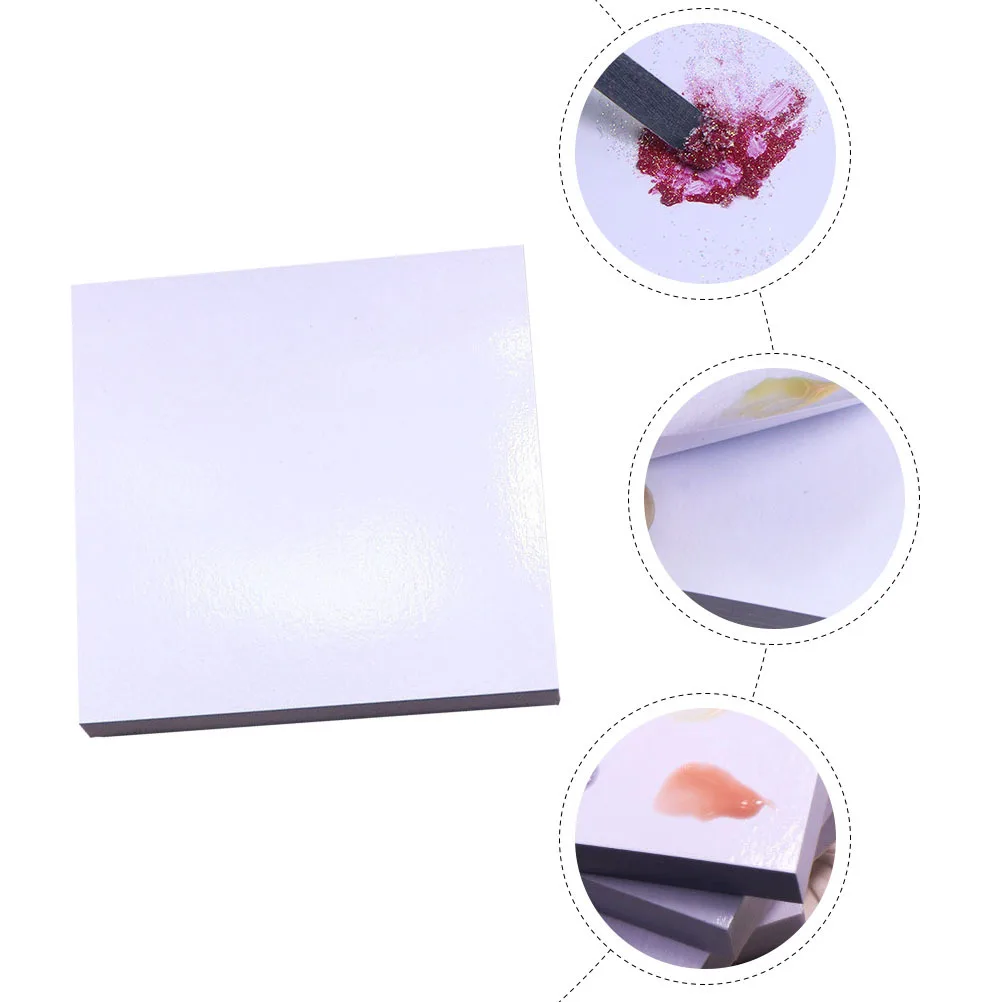 100Pcs Nail Polish Mixing Paper Practical Manicure Palettes for Home Salon Use Mellow Smooth Surface Design Nail Art Palettes