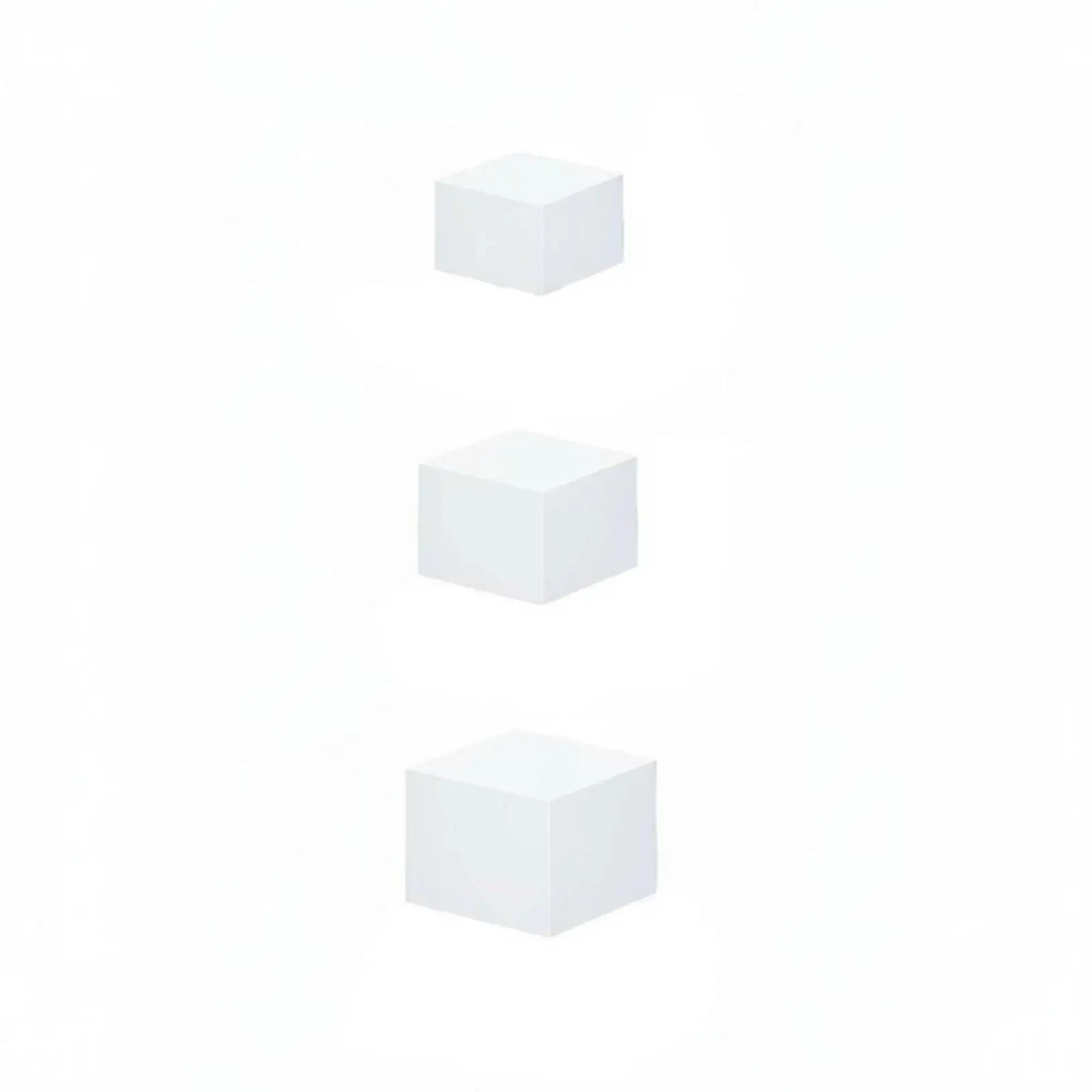 Cube Display Stand Plastic White 5 Sided Shelf Cube Organizer for Retail Product Displays