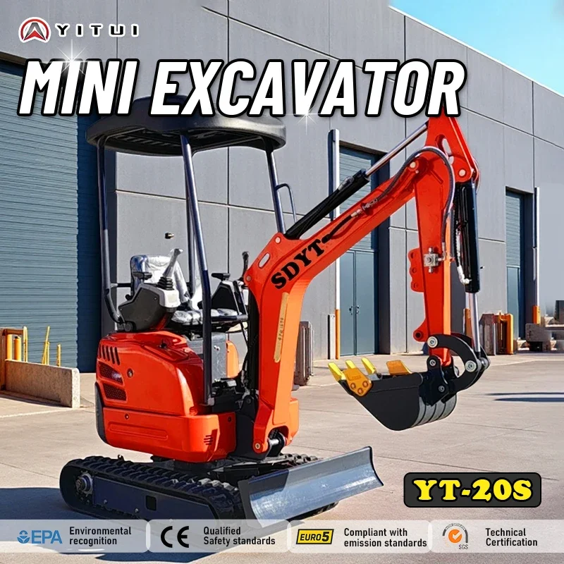 Minescavatore cingolato Ce Epa Euro 5 Motore Kubota Minescavatore personalizzato da 2,0 tonnellate Consegna rapida