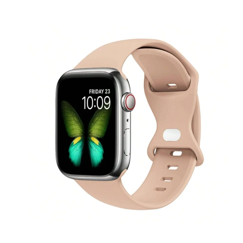

Nice Silicone Strap For Apple Watch band for iwatch women Series Ultra 10/9/8/7/6/5 SE 38mm 40mm 41mm 42mm 44mm 45mm 46mm 49mm