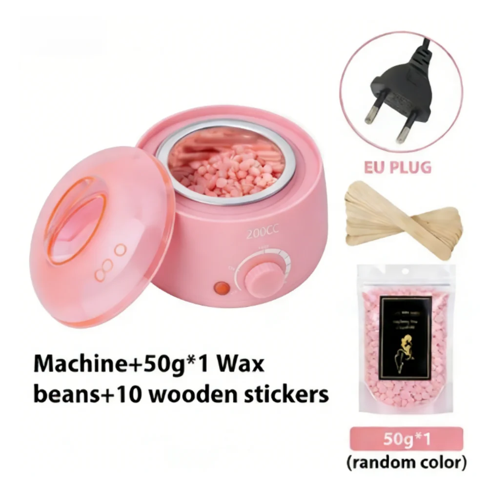 200CC Wax Heater Warmer Ontharing Machine Voor Hand Voet Body Spa Epilator Paraffine Pot + Wax Bonen + wood Sticks
