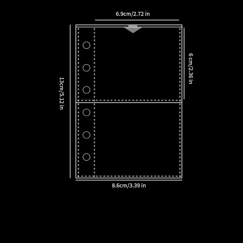 Transparent Plastic Sheet Protectors,Portable Sticker Notebooks,Loose Leaf Folders,High-Quality PP Material,High Transparency