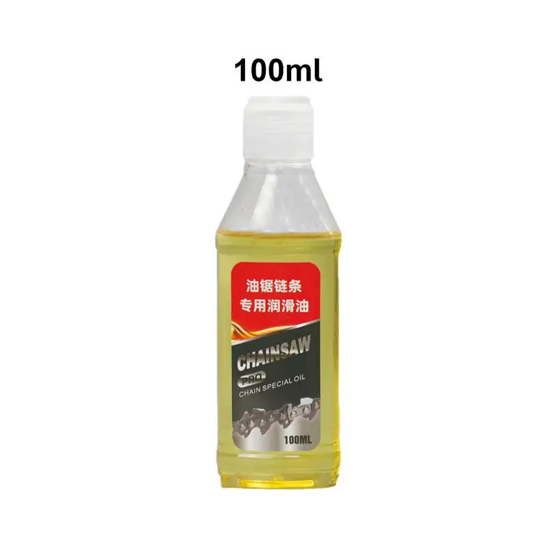 Olio a catena per sega a catena riduzione del rumore 100ml sega a catena olio lubrificante strumento di manutenzione catena professionale olio catena lubrificante per