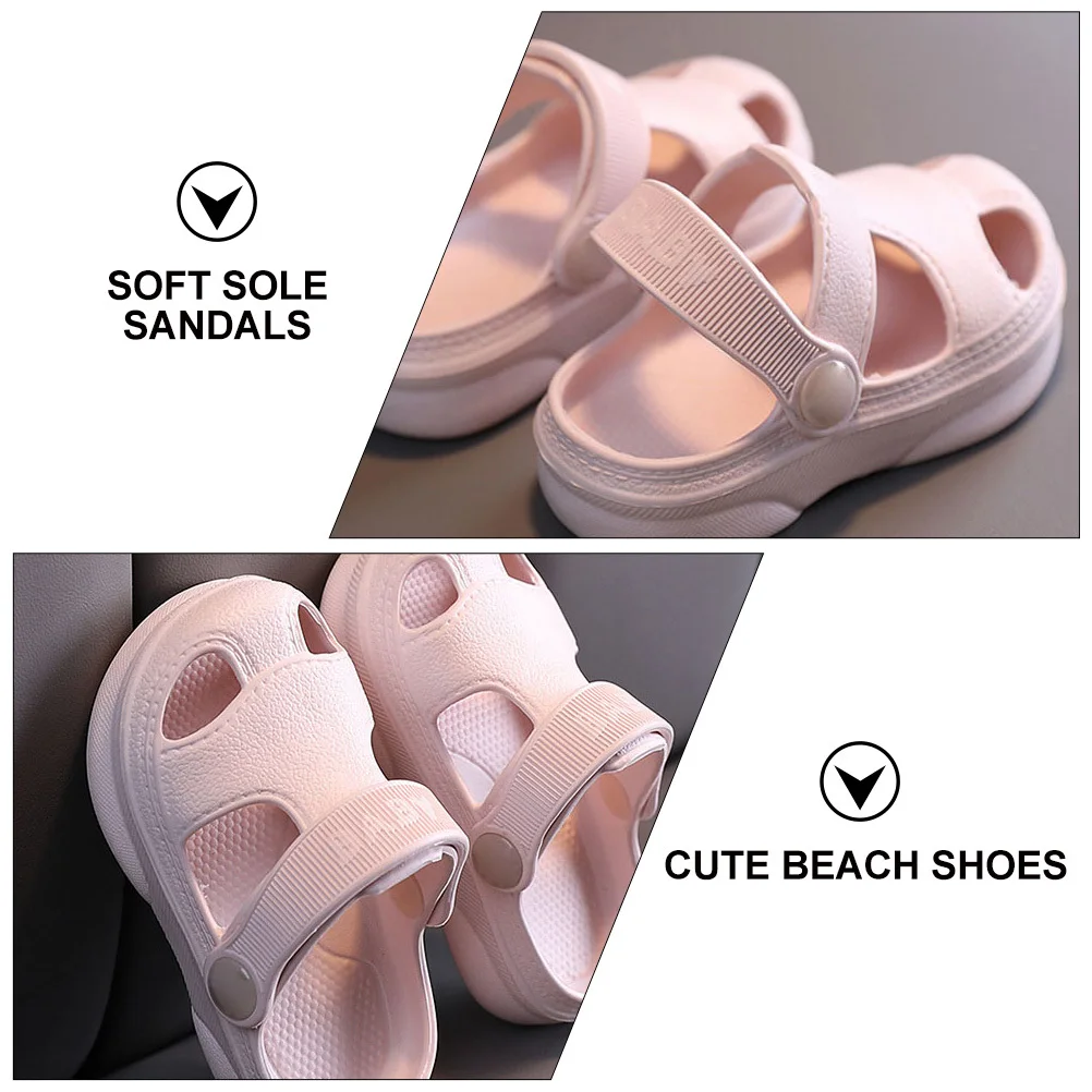 1 ペア子供用ソフトソールサンダル通気性滑り止め漫画デザイン夏のビーチ子供靴洗える滑り止めユニセックス