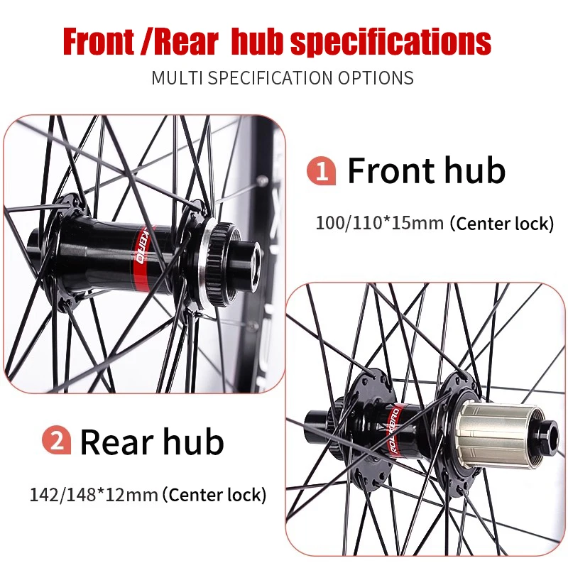 SUNRingle DUROC35 40 MTB Bike Wheelset 27.5/29in Central Lock Hub 7-12S HG/MS Tubeless Ready Vacuum Bicycle Wheel