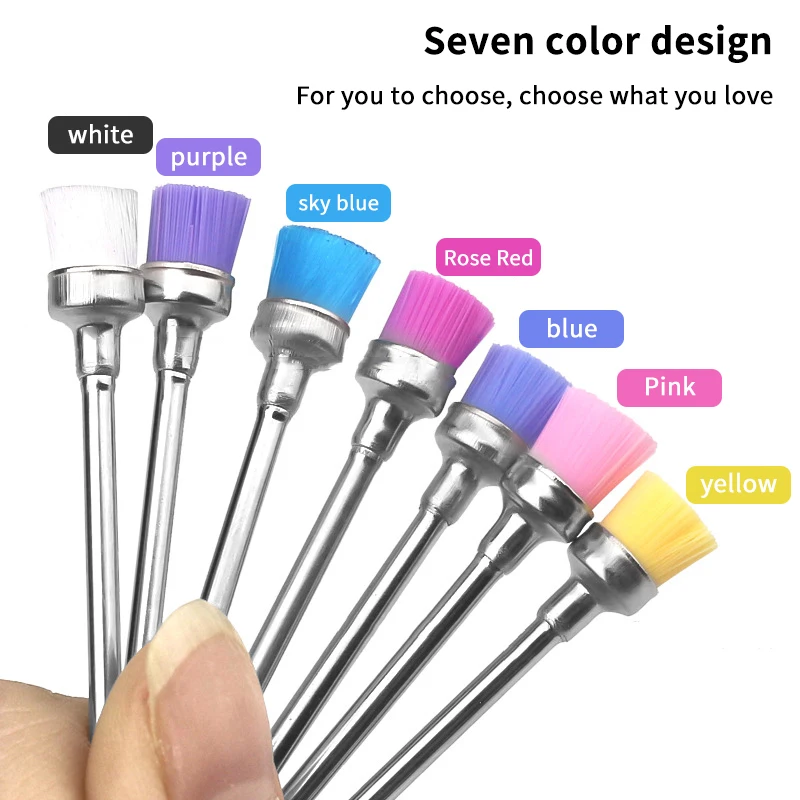Nail Drill Bit Cleaning Brush Cleaner Electric Nail Files Milling Cutter Dust Remover Drill Accessories Nail Art Tool Polisher