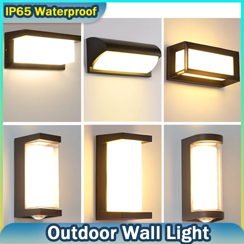 LED-Wandleuchte für den Außenbereich, wasserdicht, IP65, energiesparend, für den Innenbereich, für Garten, Korridor, Balkon, Dekor, Wandleuchte