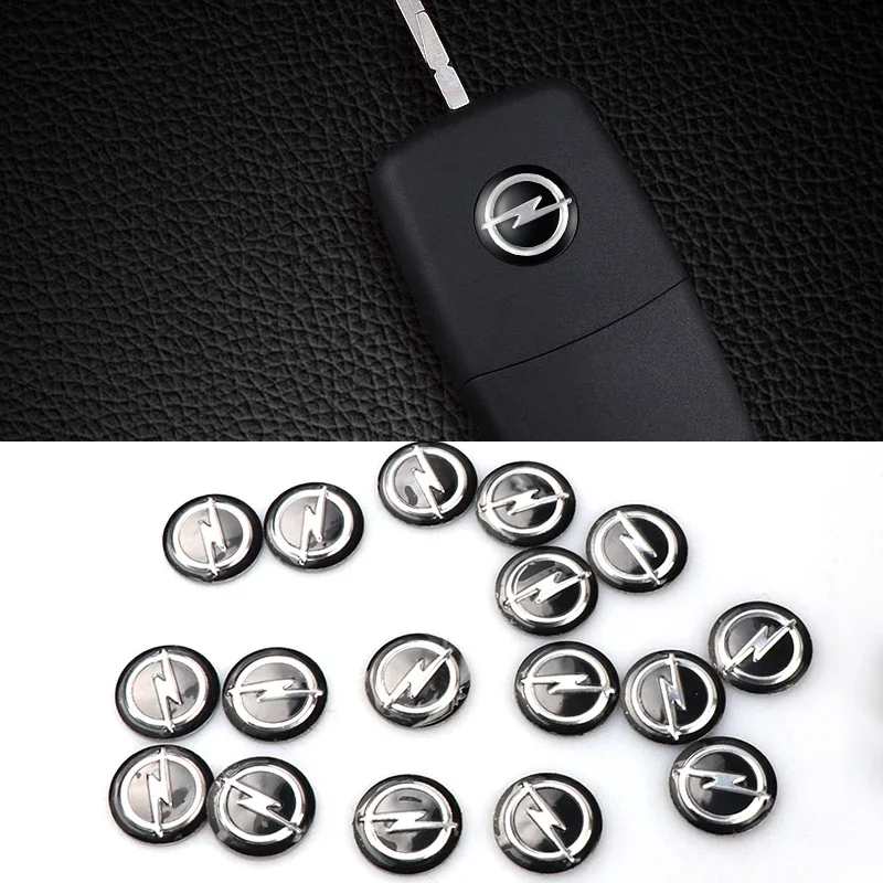 

14mm Aluminum Car Remote Key Sticker Emblem Auto Accessories For Opel Astra j Insignia Astra g Corsa Zafira b Mokka Vivaro