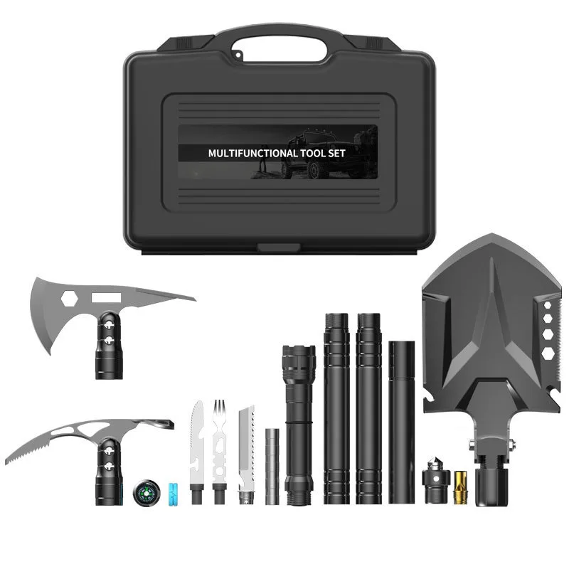 Multifunctional engineer shovel axe kit Military medical emergency kit outdoor camping supplies survival tools