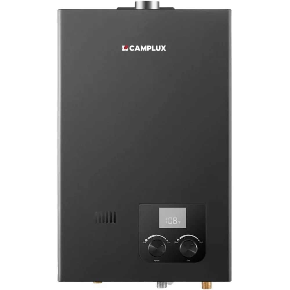 Water Heater Indoor, 2.64 GPM, CM264 Propane Tankless Water Heater, 68,000 BTU On Demand Instant Hot Water Heater, Black