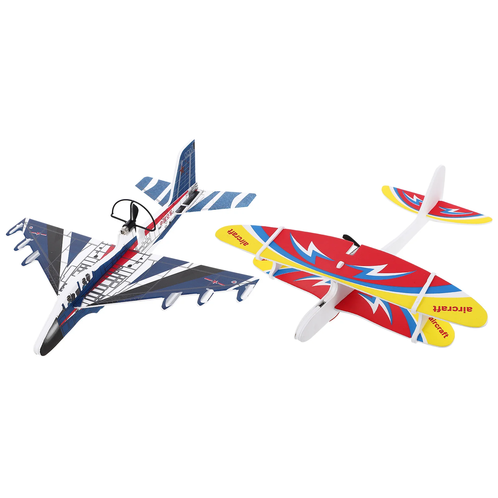 قطعتان من طائرة شراعية متوهجة في الظلام، طائرة شراعية قابلة لإعادة الشحن عبر USB للأطفال، ألعاب كهربائية تعليمية وخفيفة الوزن #5