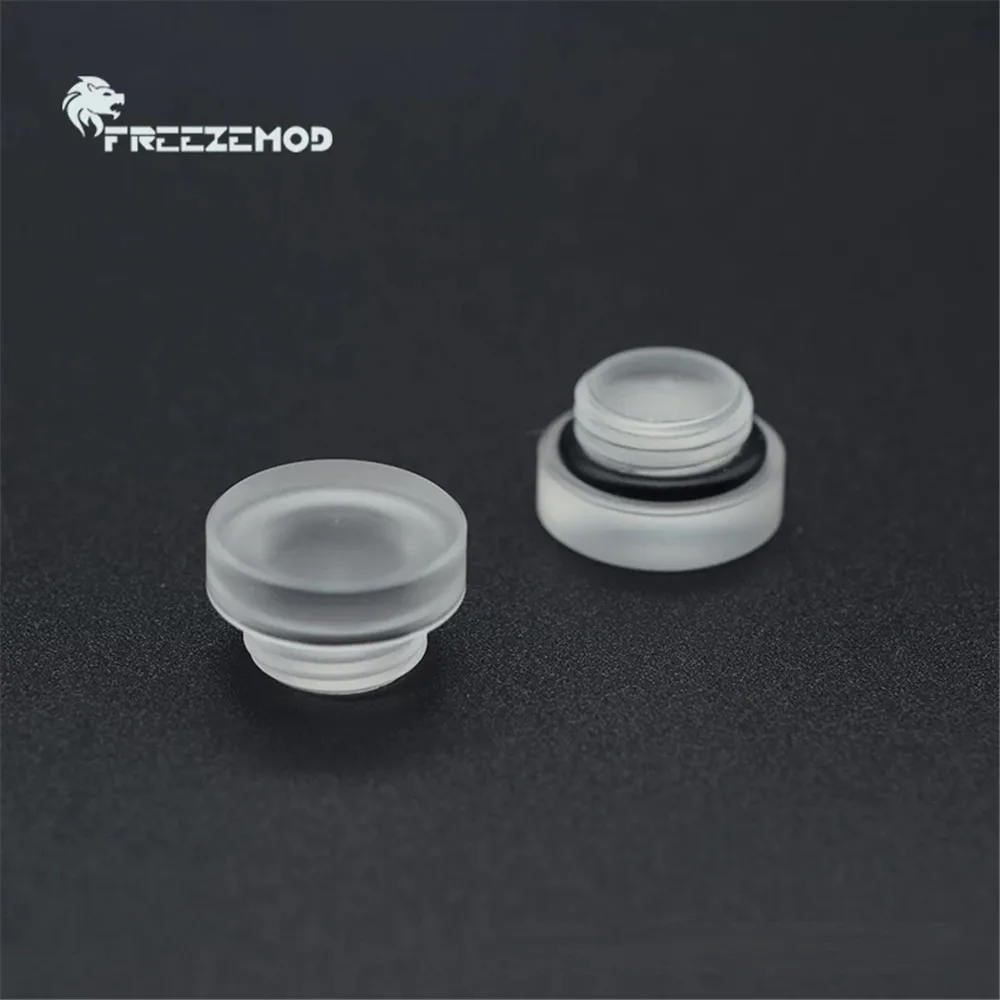 2pcs FREEZEMOD Acrylic Water Plug Glossy Hand Twisting Water Stop Lock Transparent G1/4 Plug MOD PC Water Cooling HDT-PM1