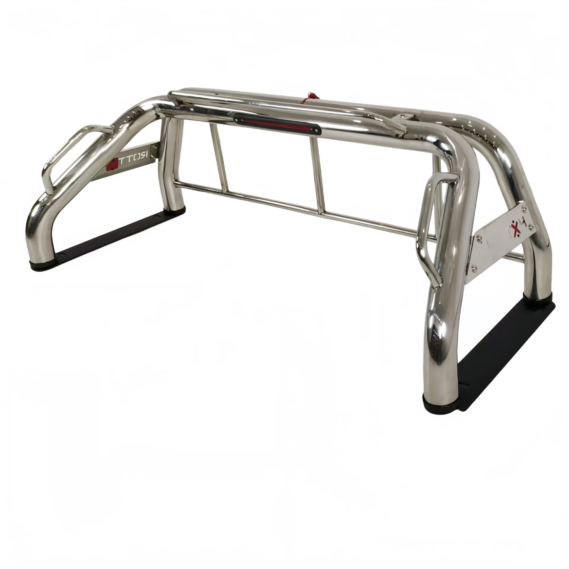 Stainless Steel Pickup Roll Bar With Handrail Window Cross Bar Fit Tacoma Hilux