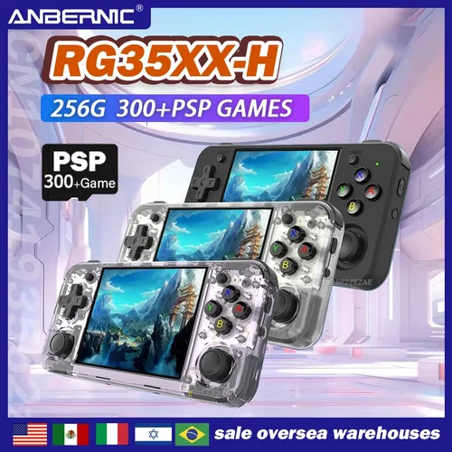 ANBERNIC RG35XX H Consolas de mano Pantalla IPS de 3,5 pulgadas Juego retro Sistema Linux Consola portátil Salida de TV HD Juego PSP