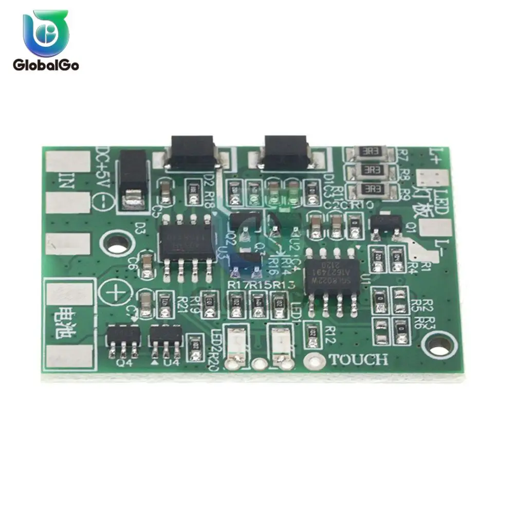 DC LED With Charging Protection TC4056 TP4056 Touch Dimming Lamp Control Panel DIY Repair General Desk Lamp Circuit
