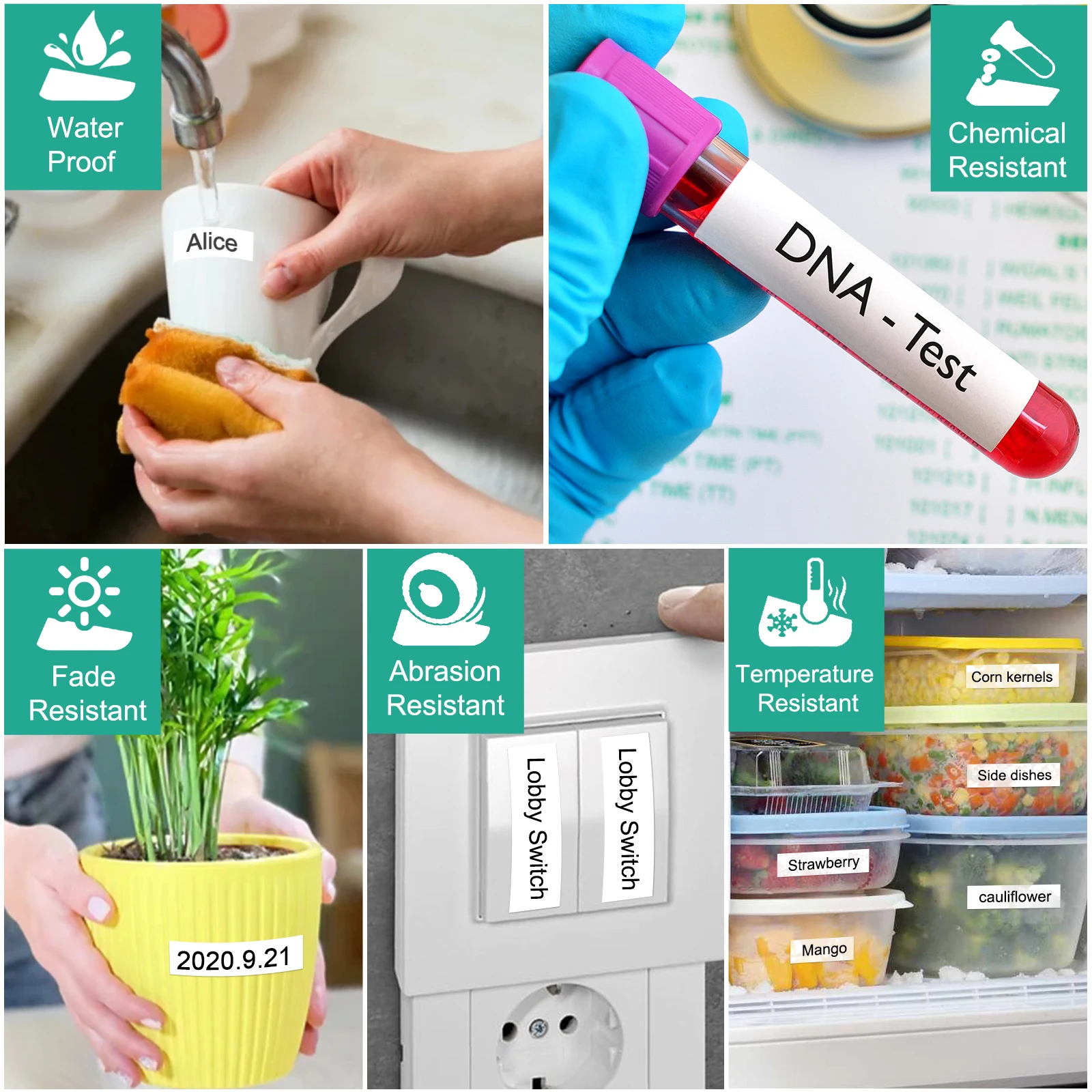 Cruxer 12/18/24mm Laminated Label Tape Compatible for Brother TZE-231 Tze 211 231 251 631 Ribbon Tape for Brother P-Touch