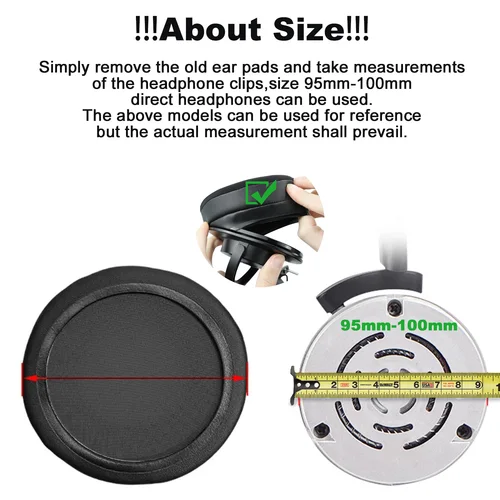 Imagen 2 del producto Auriculares 10CM100mm AKG K270 K240 OneOdio STUDIO Pioneer XIBERIA V10 Grado SR60 Sony MDR-XD1 almohadillas de repuesto gruesas