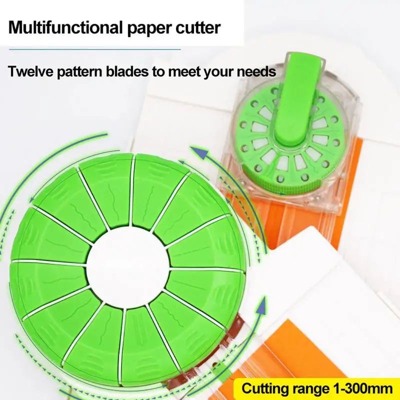 Paper Trimmer Cutter Cutting Tool Cardstock Cutter 12 In 1 Paper Edge Cutter Paper Trimmer With Measuring Ruler Craft Paper