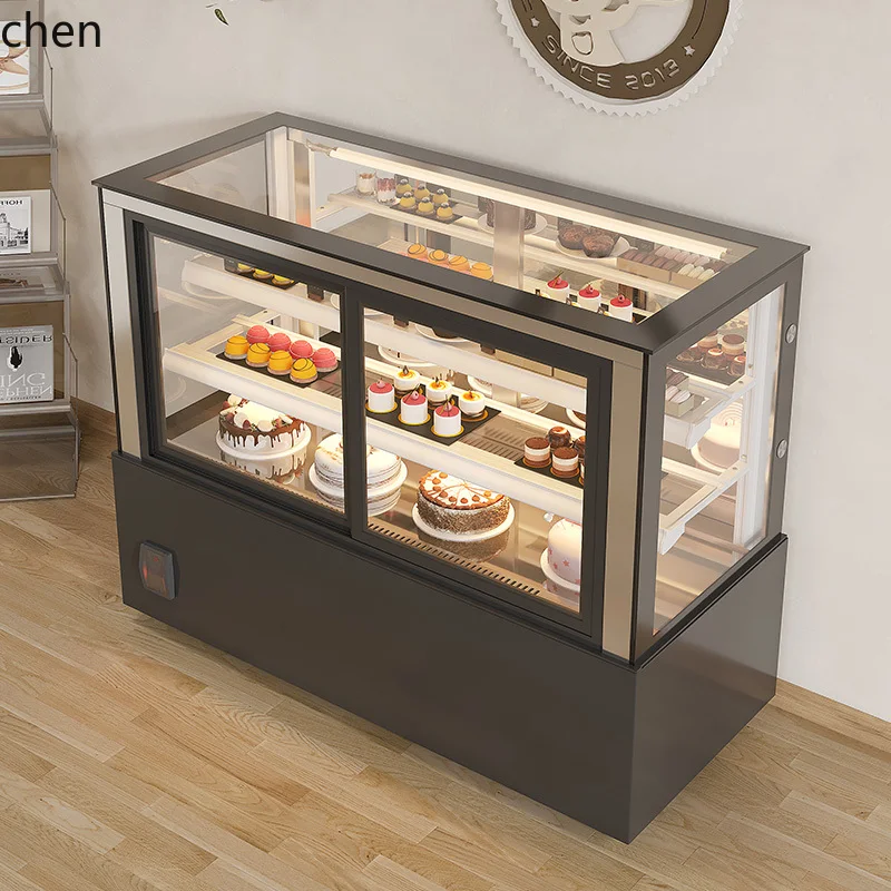 ZS refrigerated display cabinet commercial front door air-cooled frost-free dessert fruit fresh-keeping cabinet