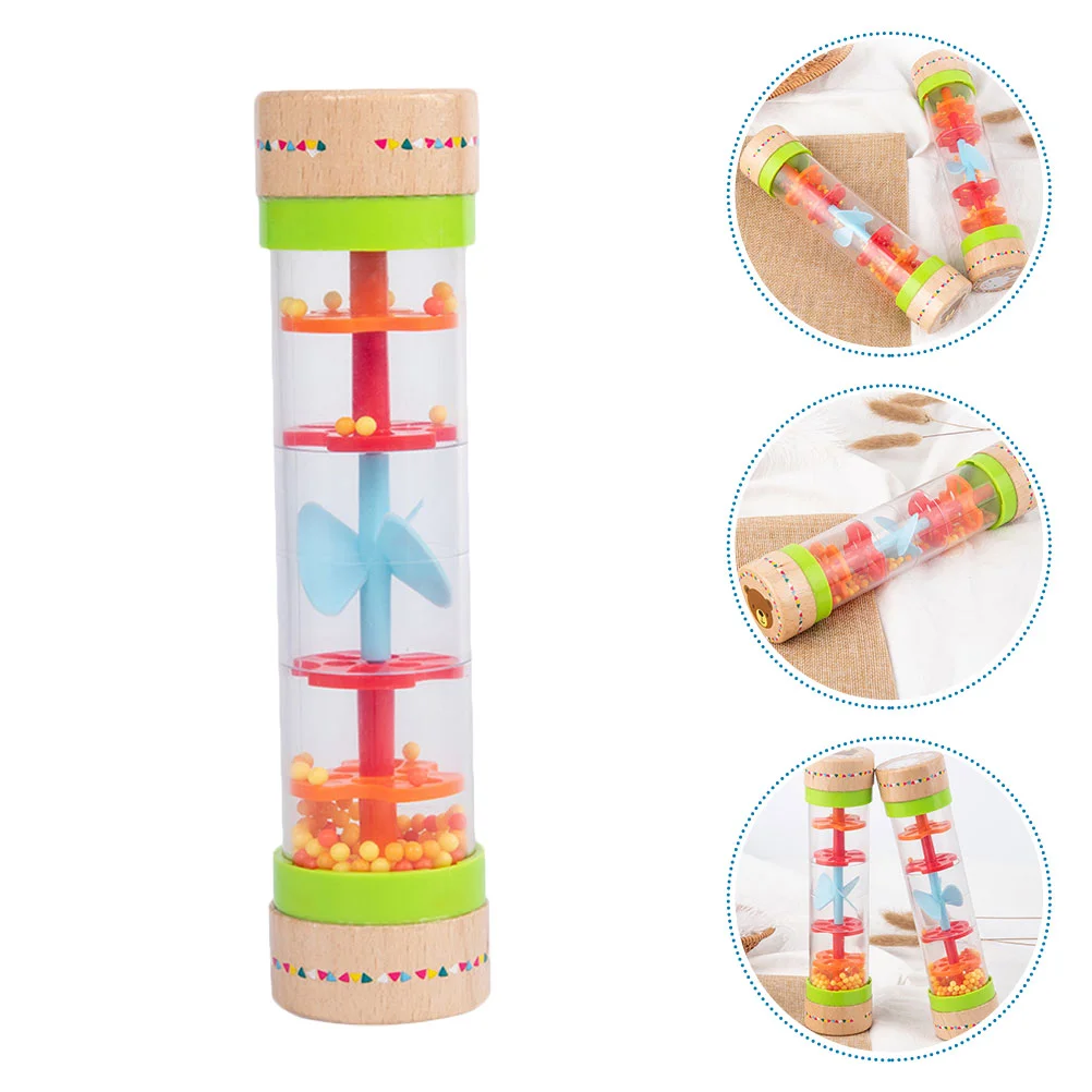 ไม้เสียงหลอด Rain Stick MINI Rainmaker ของเล่นของเล่นเขย่าเครื่องดนตรีนาฬิกาทรายเด็ก