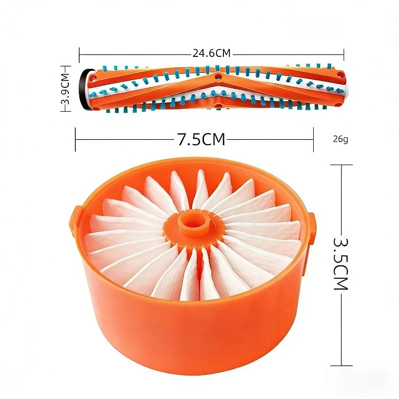 

Suitable for BLACKDECKER vacuum cleaner accessories BSV2020G/BSV2020P main brush roller brush filter element
