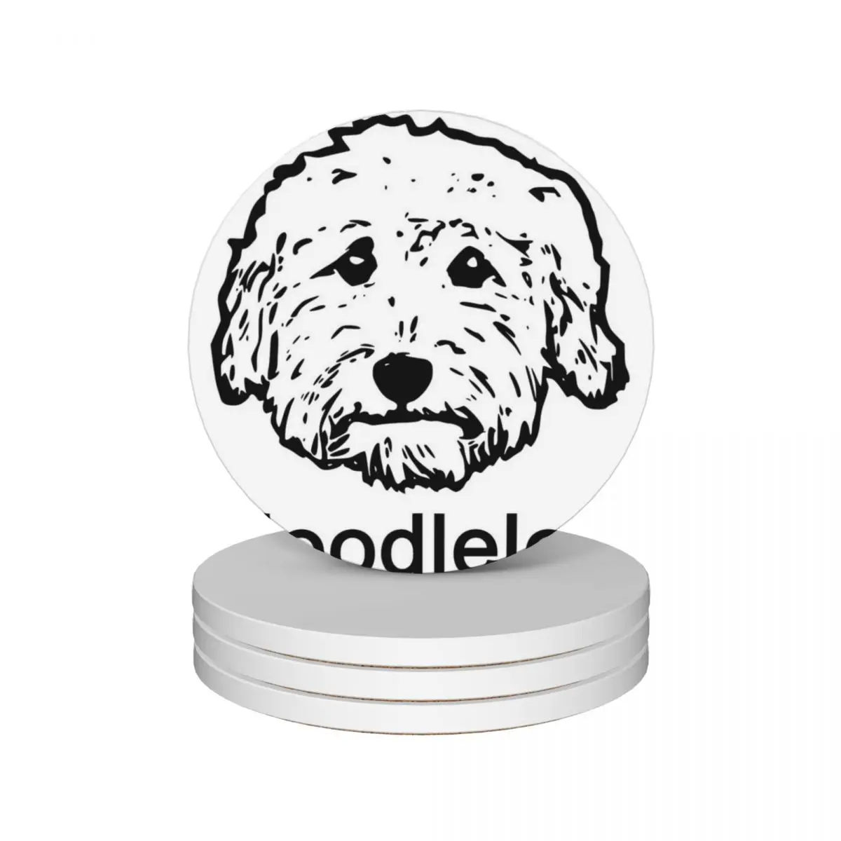 

#doodlelove - goldendoodles, labradoodles, aussiedoodles - Dood Dog! Ceramic Coasters (Set of 4) for table Coasters