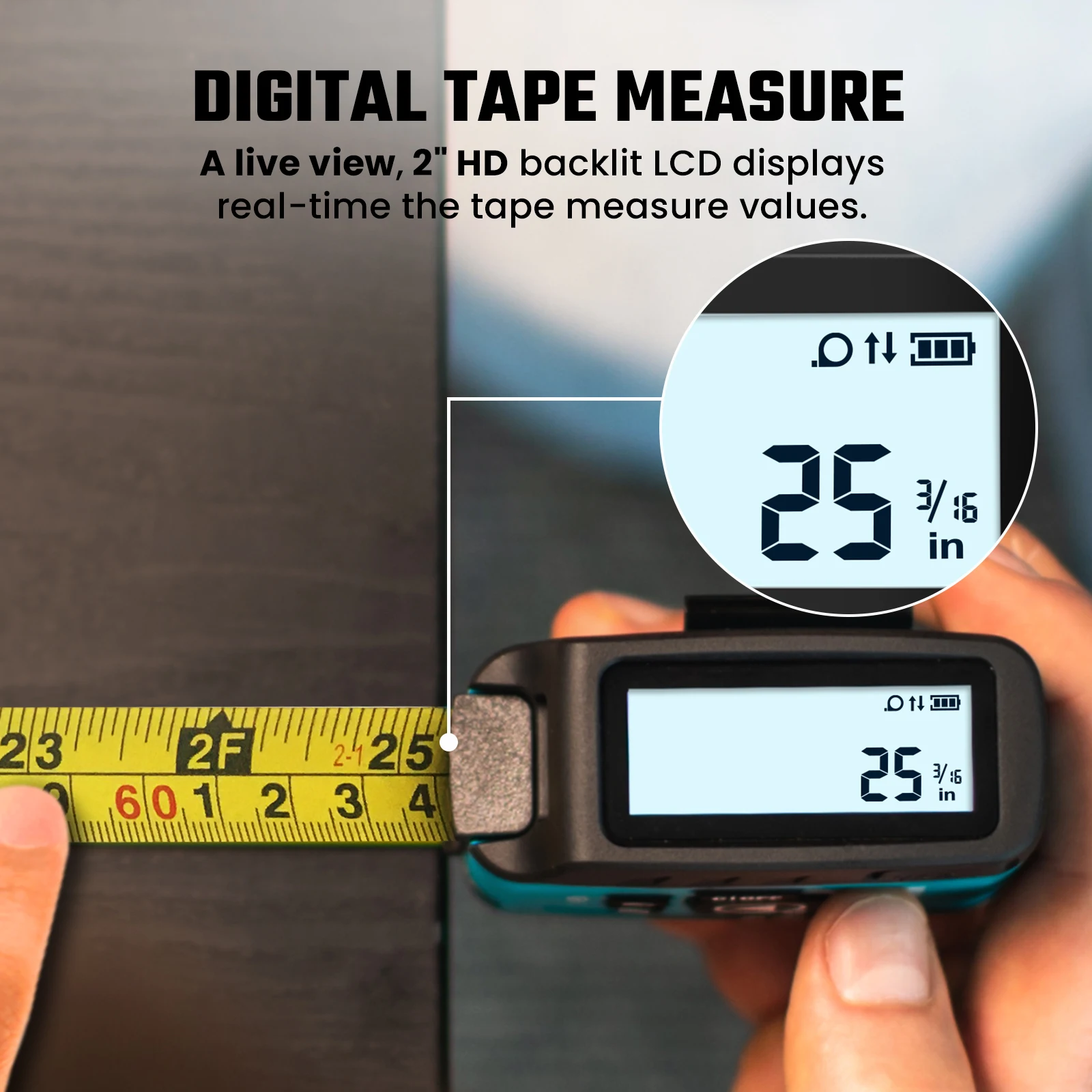 Mileseey DT11 Laser Tape Measure,40M 2-In-1 Digital Laser Meter ,Laser Rangefinder Building Tools Measure Device Ruler