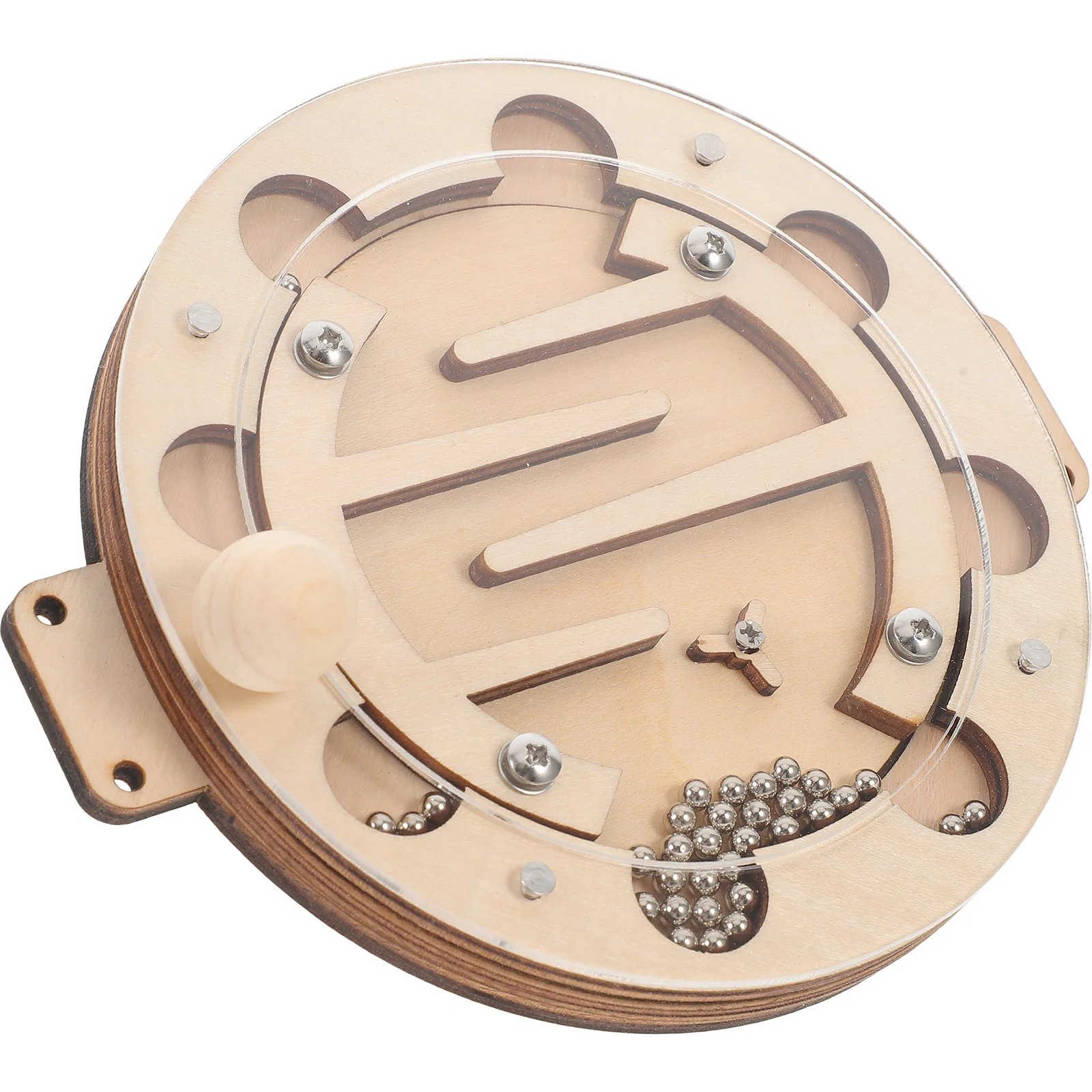 Jeu de labyrinthe en bois avec billes roulantes, activité éducative d'apprentissage précoce pour enfants, développement cognitif fin