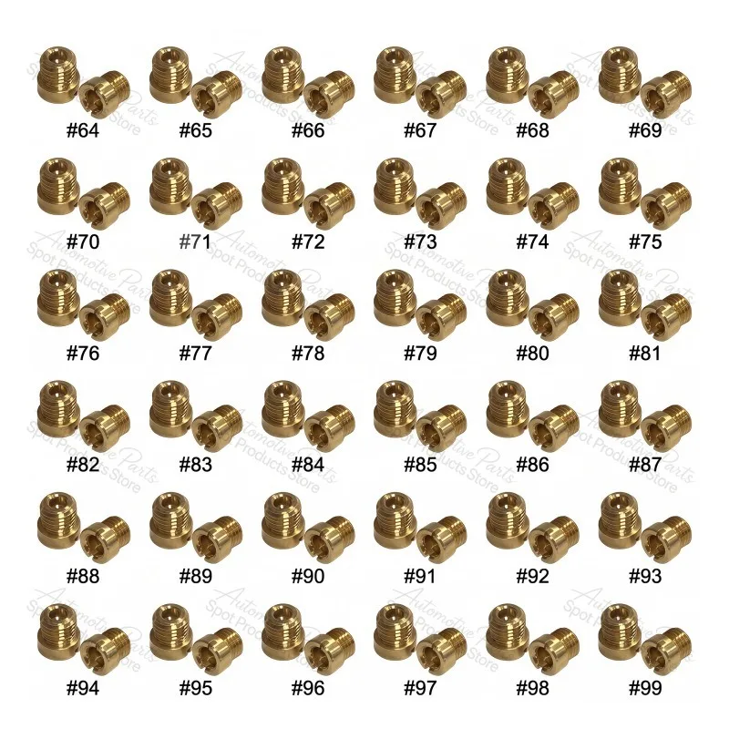 72Pcs 36‑181 Main Jet Kit 1/4‑32 #64‑99 Suitable for Holley Performance Carburetor Tuning Parts