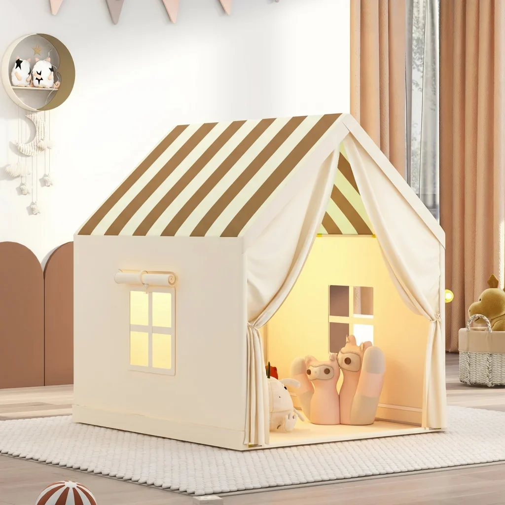 Fun Children's Play Tent, Princess Fairy Tale Toy Castle Tent Great Birthday Gift, Accessories Not Included