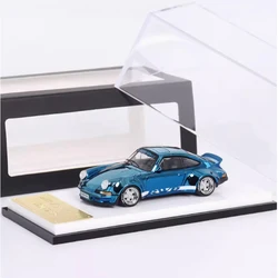 Diecast Original 1:64 Scale Porsche 911 930 993 RWB MC Simulation Alloy Car Model Static Display Collectible Toy Gift souvenir