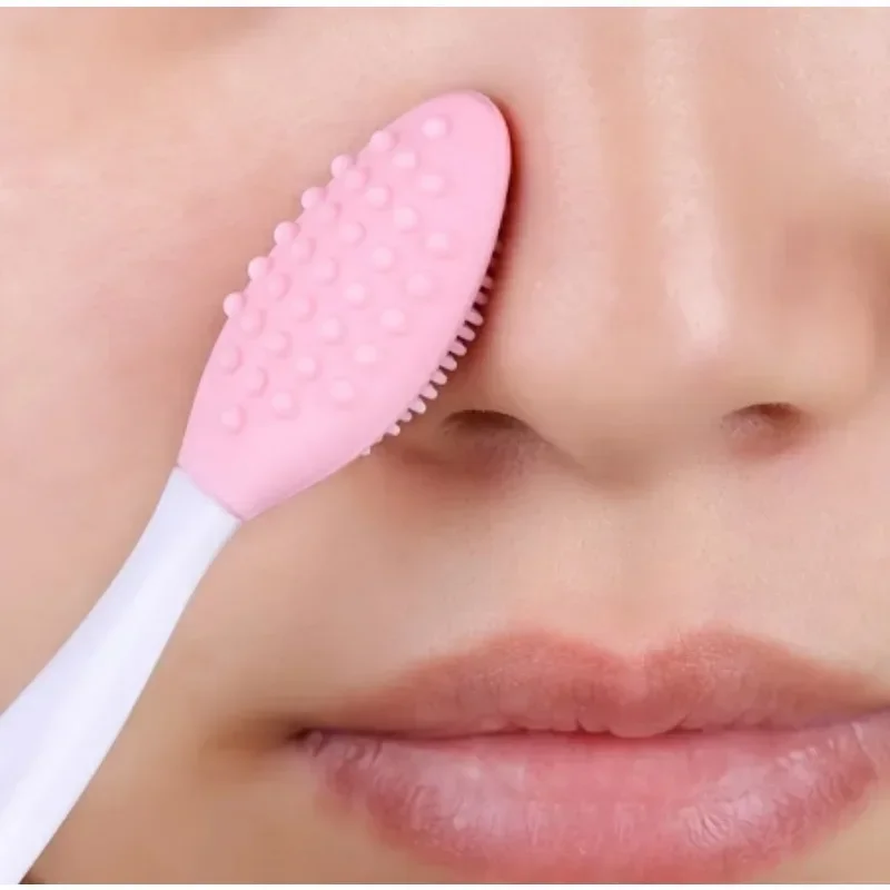 Liebe Hautpflege Lippen Peeling Gesichts reinigung Peeling Nase saubere Bürste Mitesser entfernen Silikon doppelseitige Hautpflege-Tool