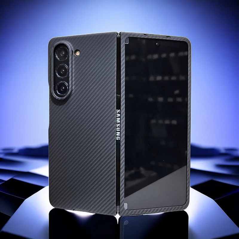 2023 New Hot Genuine Aramid Carbon Fiber For Samsung Z Fold 5 Zfold5 Folding Screen Protective Phone CASE Cover